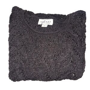 Velvet by Graham & Spencer Charcoal Knit Sweater